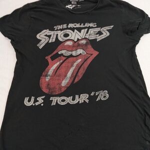 the Rolling Stones U.S. Tour '78 Repro Intentionally Distressed Tee Medium